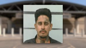 Mugshot of Elton Castron-Osorio, a 27-year-old Lubbock man sentenced to 15 years for arson and weapon charges, with dismissed sexual assault and drug charges related to a 2021 incident.
