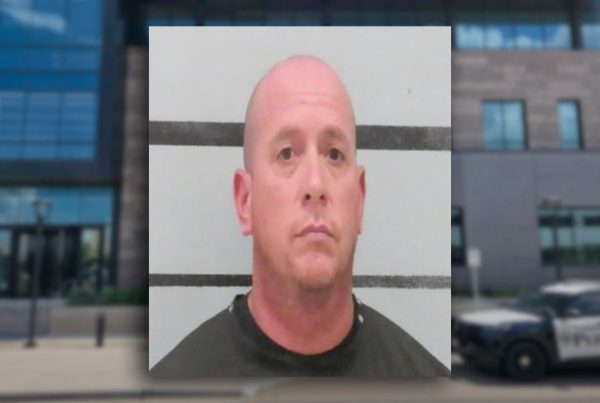 Mugshot of Daniel Diaz-Gonzalez, Lubbock Police Department employee accused of assaulting an elderly registered sex offender during check-in.