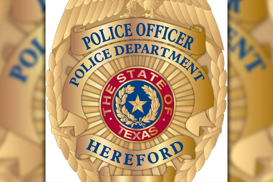 Hereford Police Department badge, State of Texas seal in center.