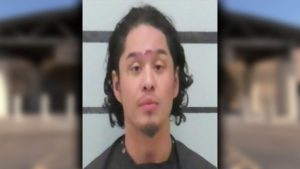 Mugshot of Kaleb Saldana, a 28-year-old Lubbock man arrested for assault, unlawful restraint, and other charges related to an incident at the Alpha Motel.