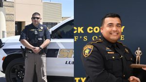 Lubbock County Sheriff’s deputies Andrew Cavazos and Jorge Martinez, recovering after being pinned in I-27 crash.