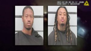 Mugshots of Reginald Washington, 23, and Marquis Diaz, 24, arrested in connection with July 5 Lubbock gas station shooting.