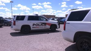 Texas Tech Police vehicles parked on campus amid student concerns after rideshare-related sexual assault reports.