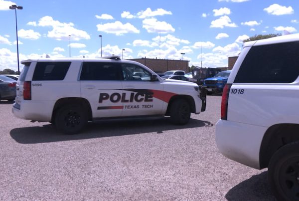 Texas Tech Police vehicles parked on campus amid student concerns after rideshare-related sexual assault reports.