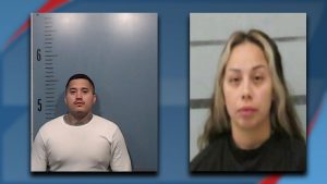 Mugshots of Ronnie Garcia Jr. and Gabriela Esquivel, co-defendants in a Lubbock meth trafficking case involving a prison-based drug operation.