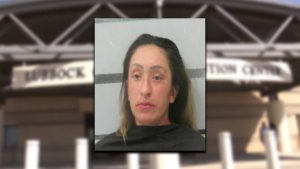 Mugshot of Vanessa Perez after her arrest for shooting a man in the groin in Lubbock, Texas.