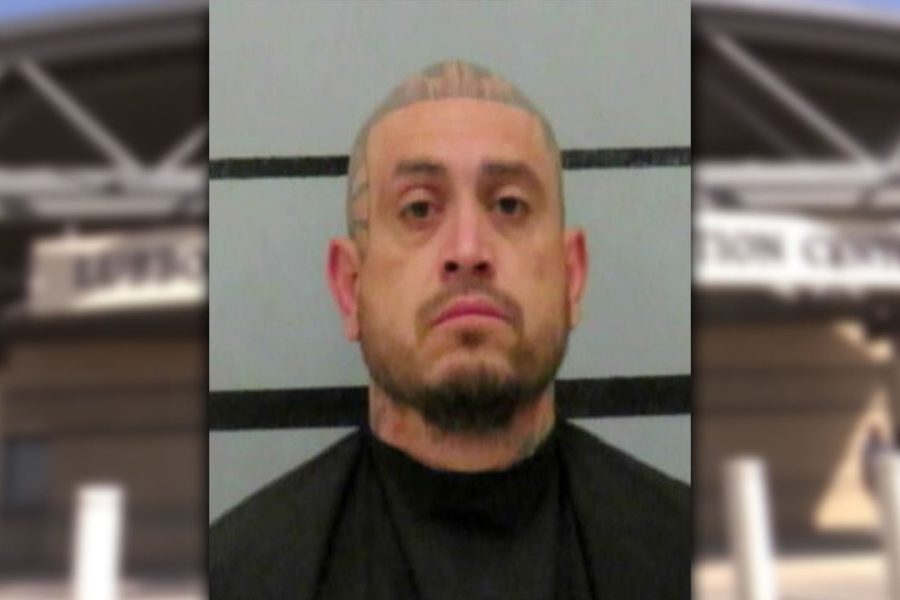 Mugshot of Manuel Rosales, arrested in Lubbock in December 2025, shown against a police booking background.