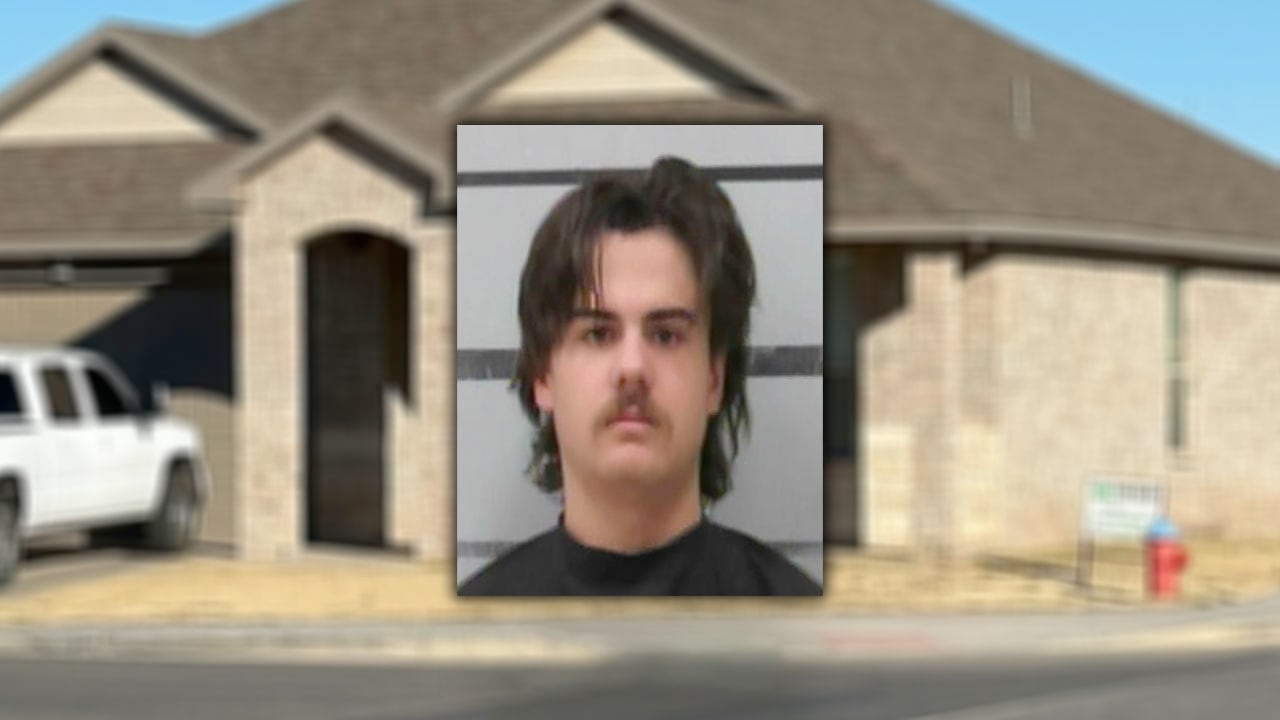 Mugshot of Matthew Wood overlaid on a residential home in west Lubbock related to a January shooting arrest.
