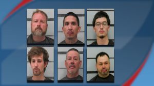 A grid of six mugshots featuring the men arrested during Lubbock's "Operation Four-Leaf Felony," capturing a stunning array of regret, questionable grooming habits, and the realization that their St. Patrick’s Day luck has officially run out.