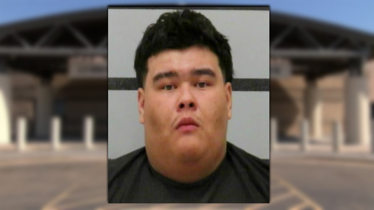 Booking photo of 20-year-old Nathan Herrera, arrested in Lubbock for discharging a firearm and narcotics possession.