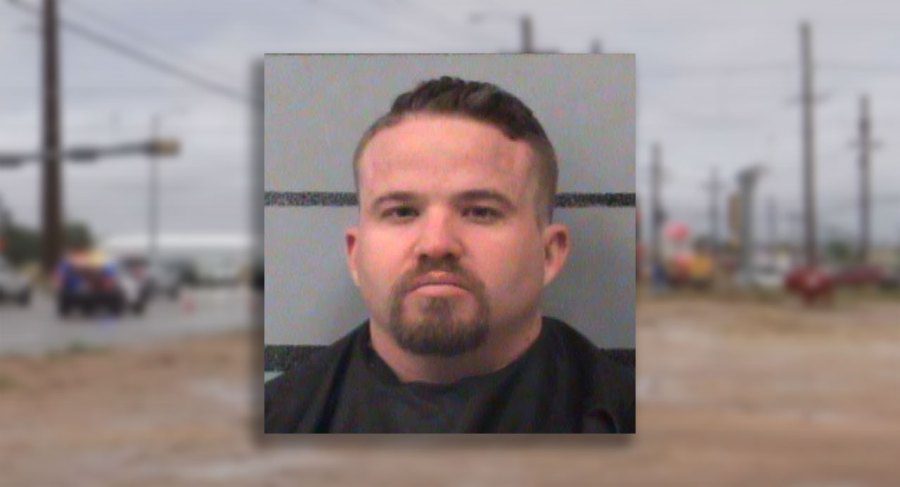 Mugshot of Jordan Merchant following his arrest by Lubbock police.